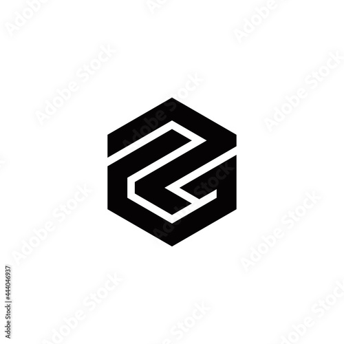 p g pg gp initial logo design vector template