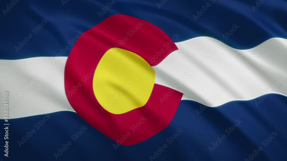 Colorado - Waving Flag Video Background
