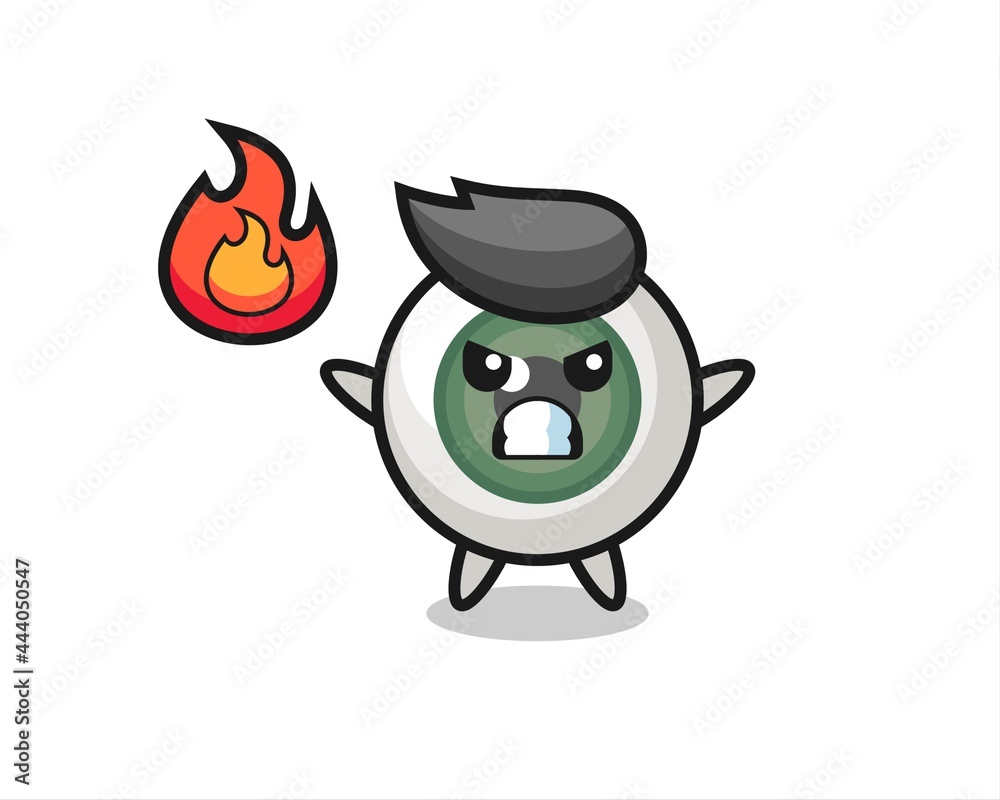 eyeball character cartoon with angry gesture eyeball character cartoon with angry gesture