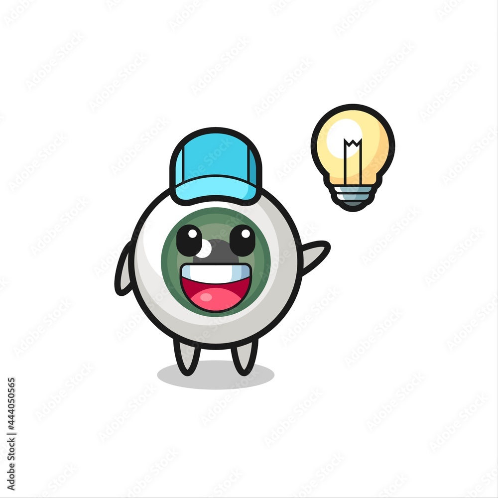 eyeball character cartoon getting the idea eyeball character cartoon getting the idea