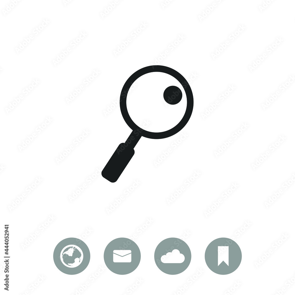 Search vector icon. Search vector icon.