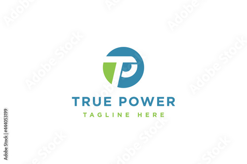 Initials letter TP logo design vector illustration. Letter TP suitable for business and technology company logos. photo