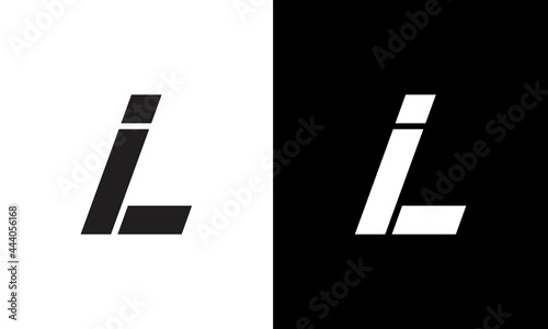 initial letter LI logo design on luxury background. LI icon logo design. IL elegant  and Professional letter icon design on background. L I LI IL