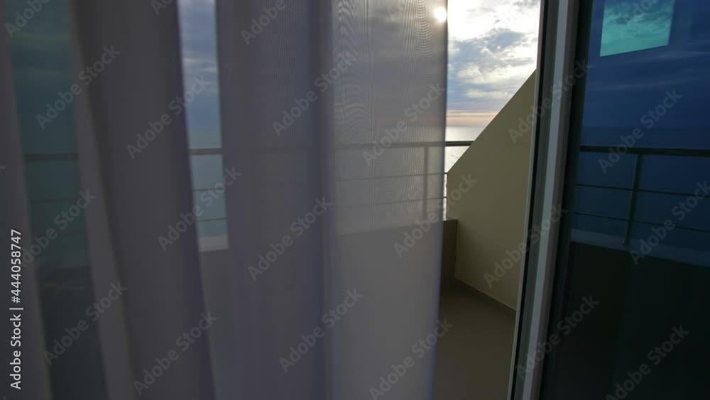 Sea view from the hotel room Sea view from the hotel room
