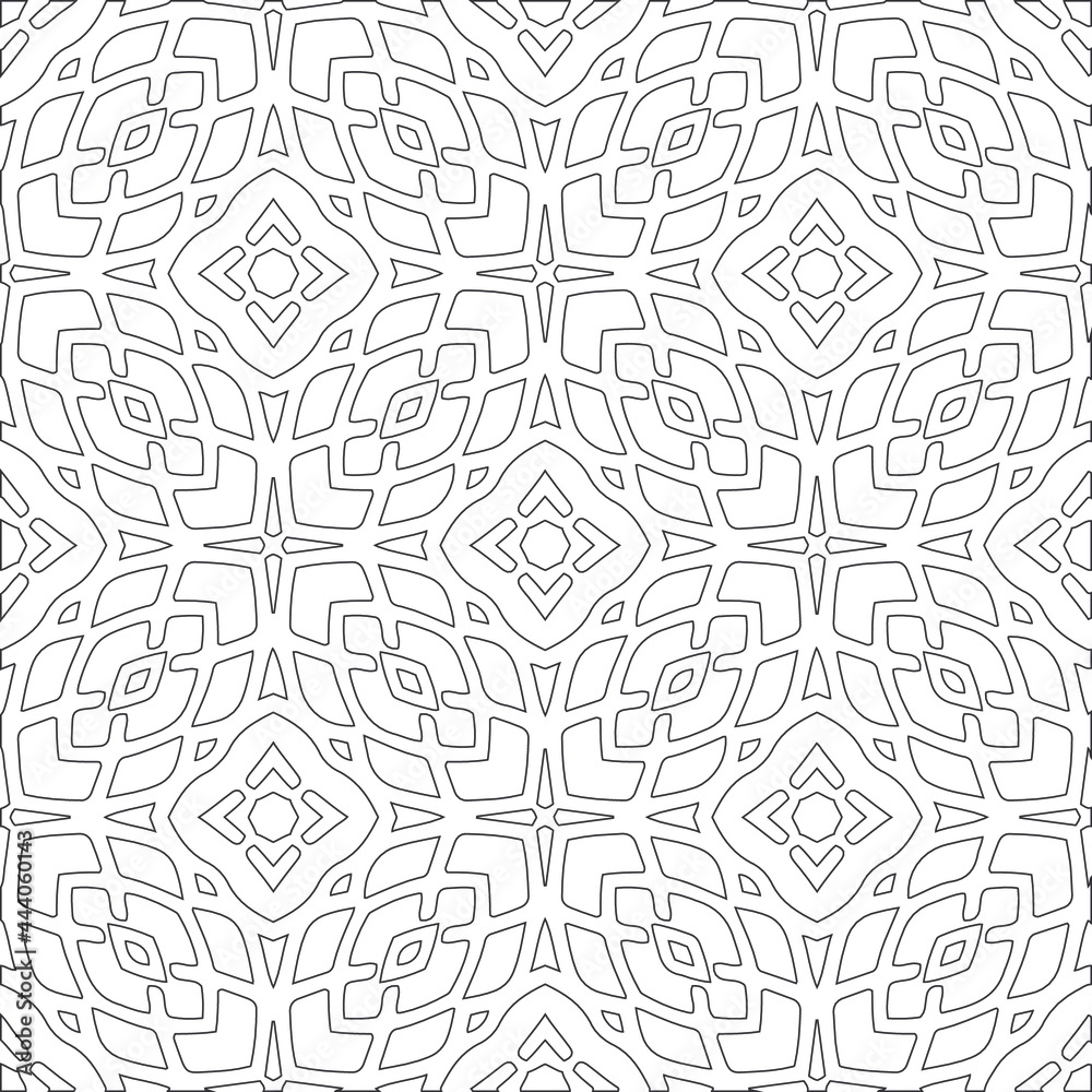  Vector pattern with symmetrical elements . Modern stylish abstract texture. Repeating geometric tiles from striped elements. pattern.
