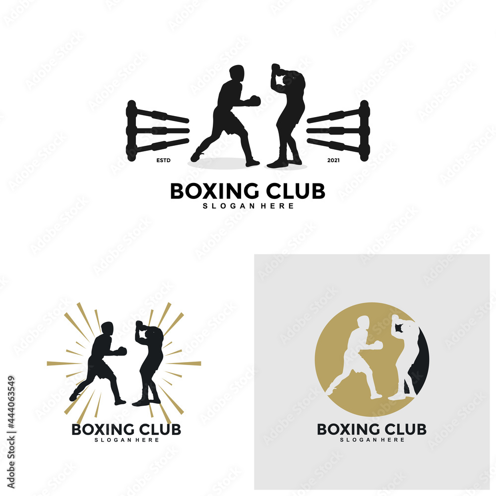 Creative boxing design concepts, illustrations, vectors