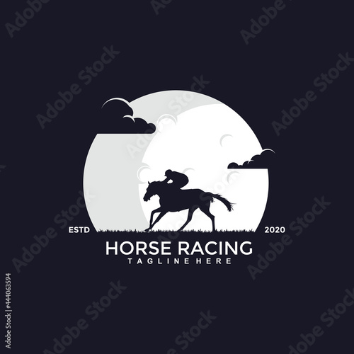 

Creative horse racing design concepts, illustrations, vectors