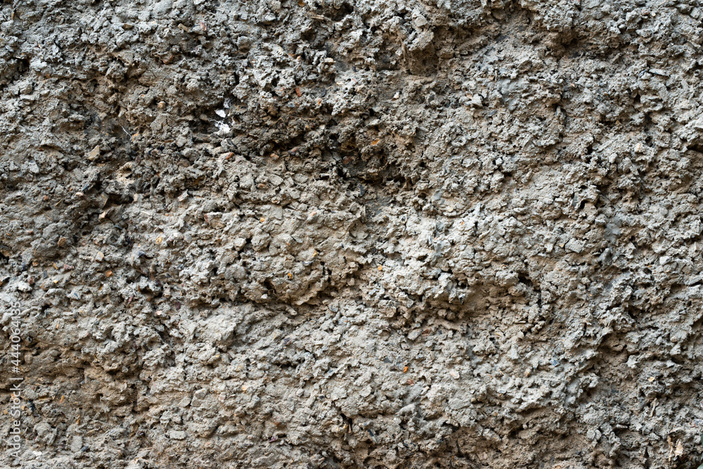 The texture of old gray concrete walls for background, Surface, and pattern of gray cement.