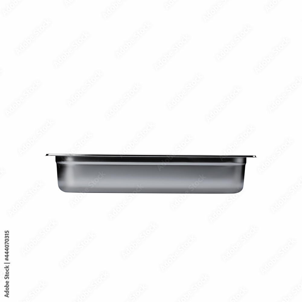 Iron trays on a white background
Iron trays on a white background