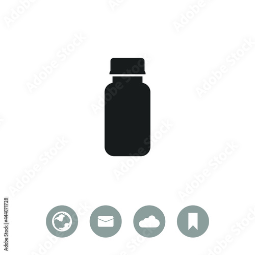 Pills vector icon. Medicine sign. Drugs icon.