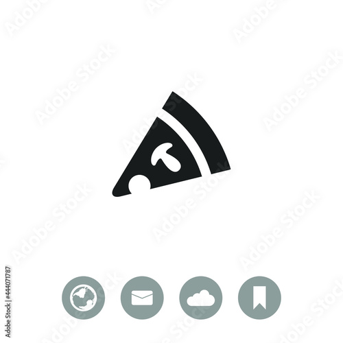 Pizza vector icon.
