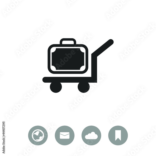 Luggage vector icon.