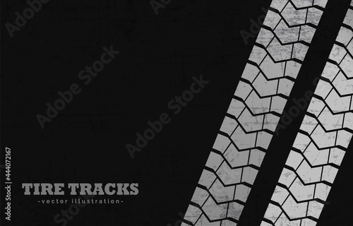 Car tire marks print background