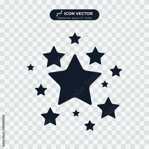 star icon symbol template for graphic and web design collection logo vector illustration