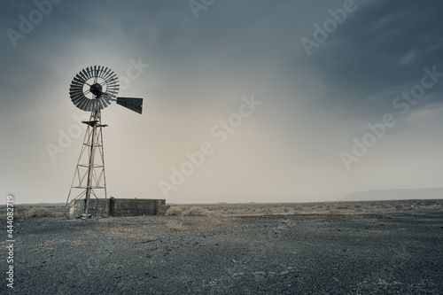 windmill in the desert 