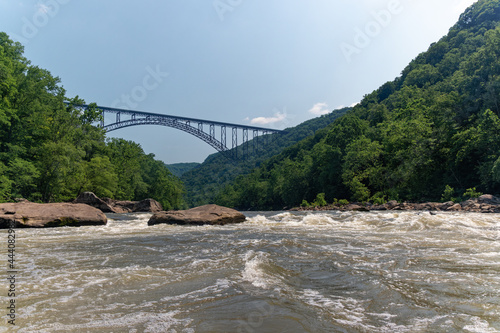 New River Gorge Bridge, Third Highest in the United States, over the New River in West Virginia, USA photo