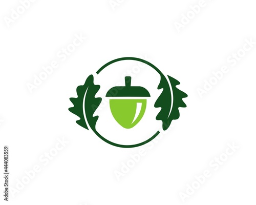 oak leaf and seed logo