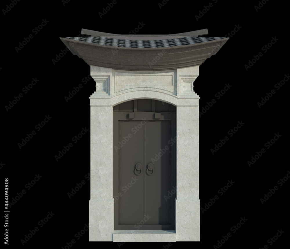 Obraz premium 3d Render Building Structure On Isolated