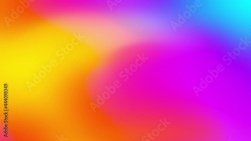 Abstract Blurred Magenta Blue Orange Soft Gradient Cycle Slow Motion Background Loop