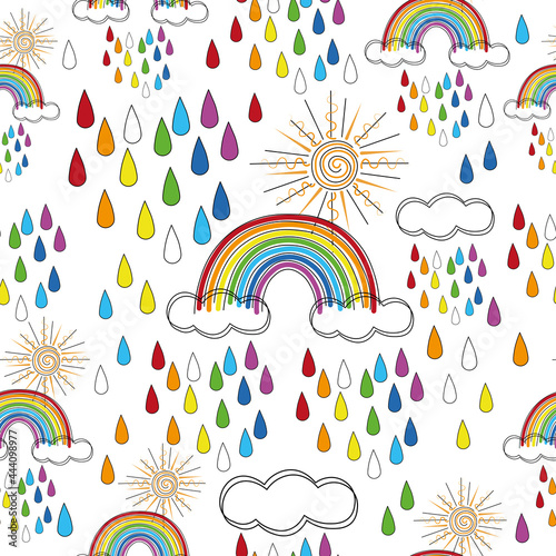 Rainbow Pattern. 