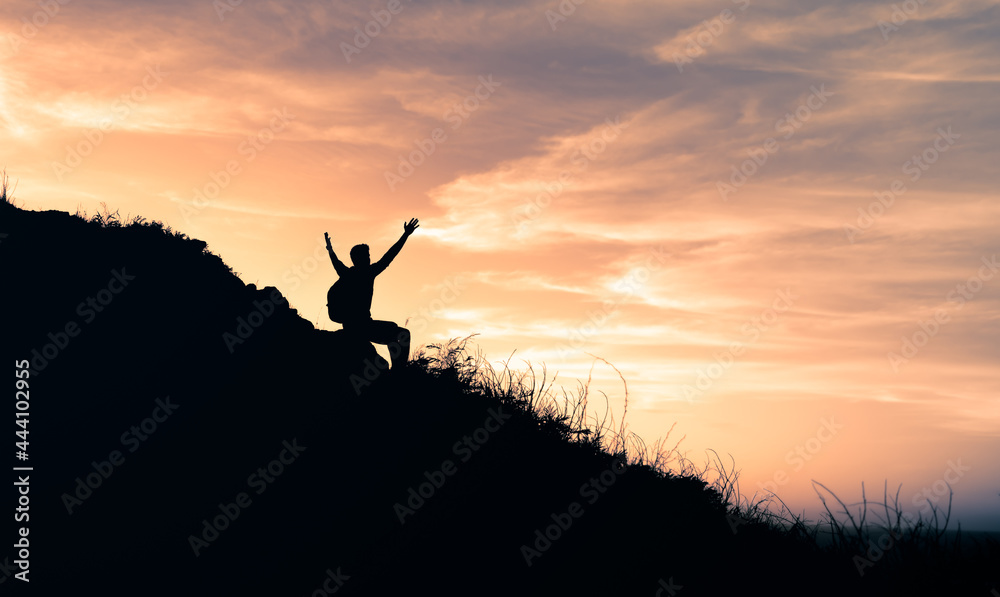 Freedom on a mountain. Nature getaway. Freedom on a mountain. Nature getaway.