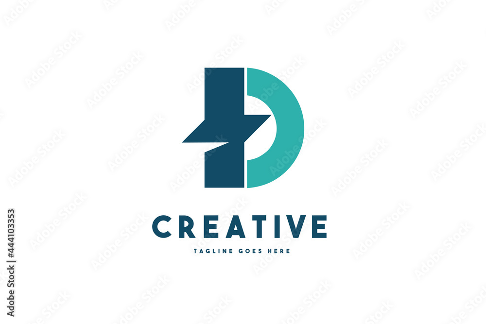 Abstract Initial Letter D Logo. Usable for Business Logo. Flat Vector Logo Design Template Element Abstract Initial Letter D Logo. Usable for Business Logo. Flat Vector Logo Design Template Element