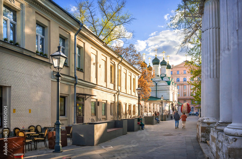 Temple in Chernigovsky lane in Moscow