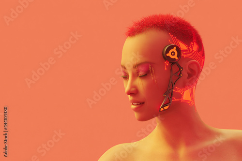 Futuristic woman