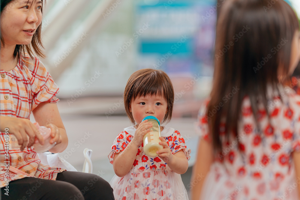Little girl drinking milk Little girl drinking milk