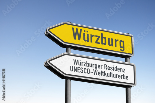 Würzburg, Weltkultuterbe, Wegweiser, (Symbolbild) photo
