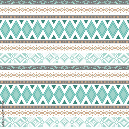 Boho seamless pattern. Geometric background in ethnic style for textile, wrap papper and wallpaper