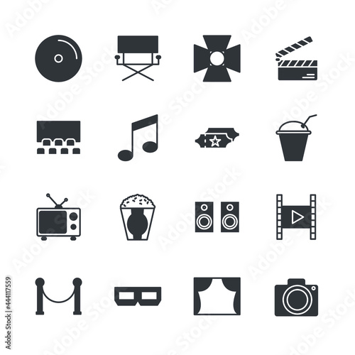 entertaiment set icon, isolated entertaiment set sign icon, vector illustration