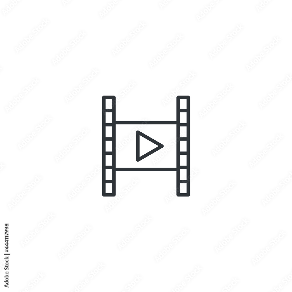 isolated film strip sign icon, vector illustration