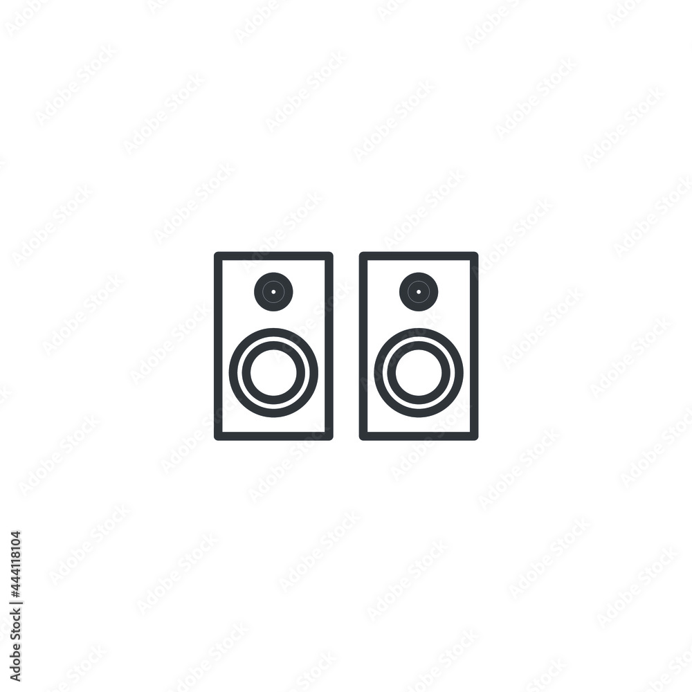 isolated loudspeaker sign icon, vector illustration