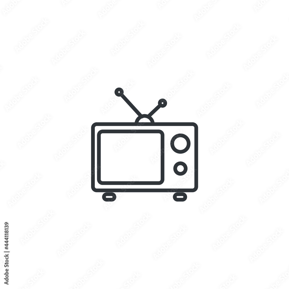 isolated television sign icon, vector illustration isolated television sign icon, vector illustration