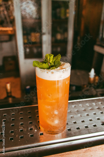 Orange Mint cocktal in Ilhabela beach - São Paulo