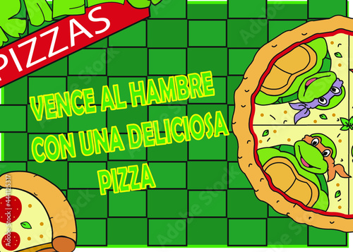 Turtles pizzas