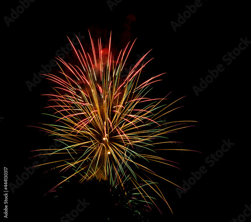 Fireworks display to celebrate an event
