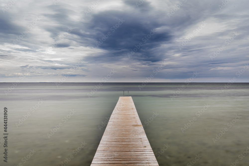 Fototapeta premium wooden pier on the sea