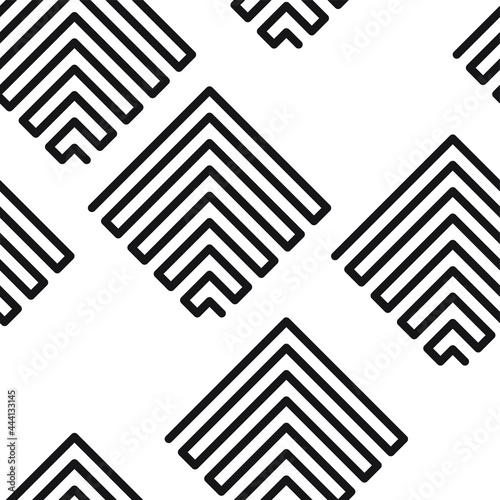 Абстрактный геометрический векторный рисунок. Abstract geometric seamless vector pattern. White background.