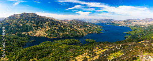 Ben A'an hill and Loch Katrine in the Trossachs, Scotland photo