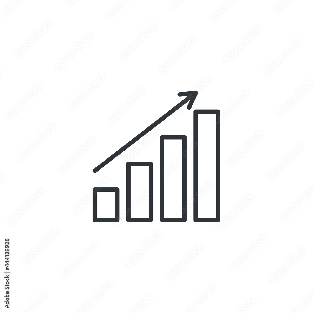 graph icon, isolated achievement sign icon, vector illustration graph icon, isolated achievement sign icon, vector illustration