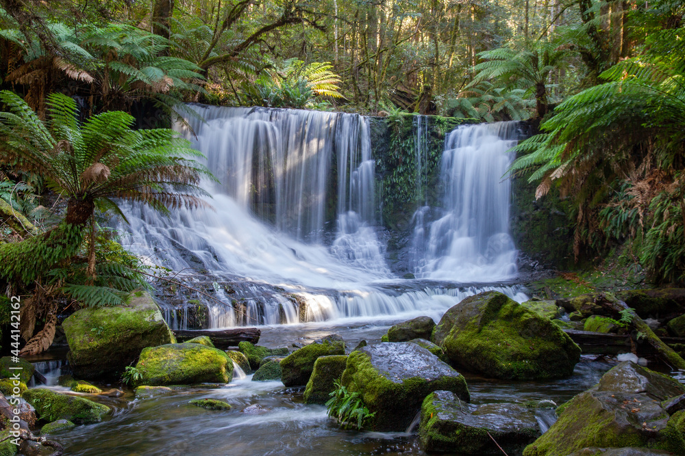 The majestic Horseshoe Falls in Tasmania Australia