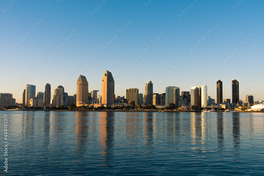 Naklejka premium San Diego Skyline