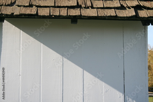 old wooden shed roof