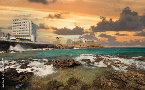 Barra Lighthouse Tourist point of Salvador Bahia Brazil photo