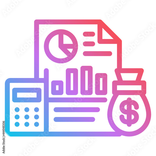 financial gradient icon