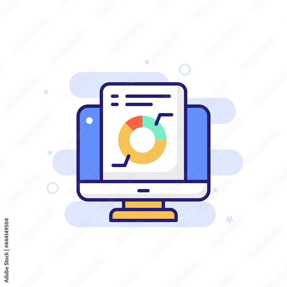 Online Report vector icon style illustration. EPS 10 File Marketing and advertising symbol Online Report vector icon style illustration. EPS 10 File Marketing and advertising symbol