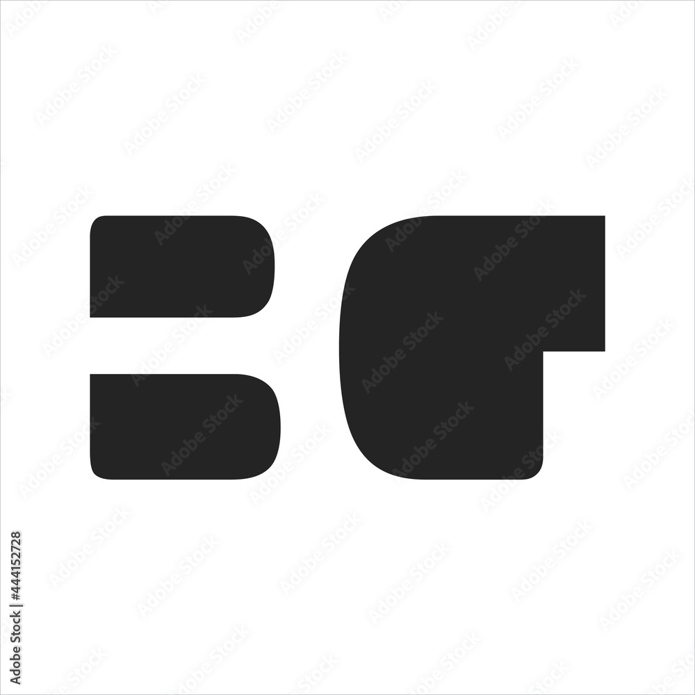 creative vector simple logo design initialbg