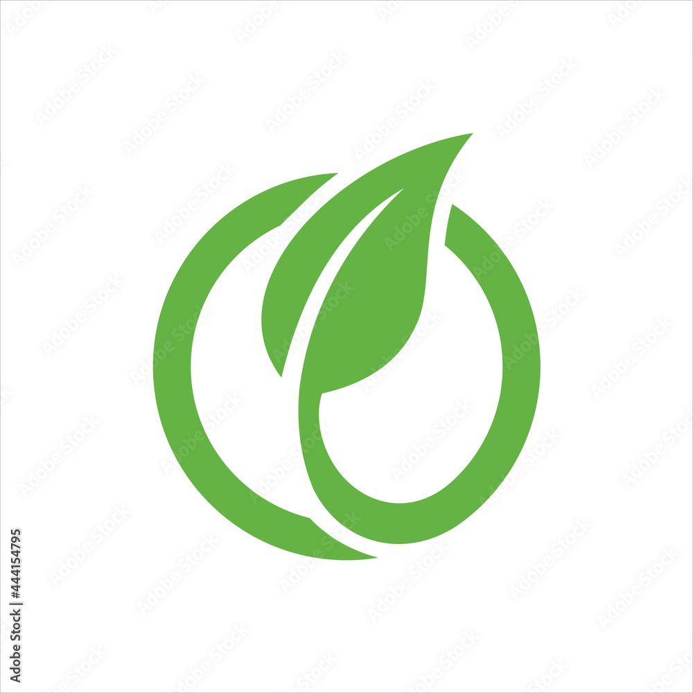 creative vector simple logo design initial o leaf creative vector simple logo design initial o leaf